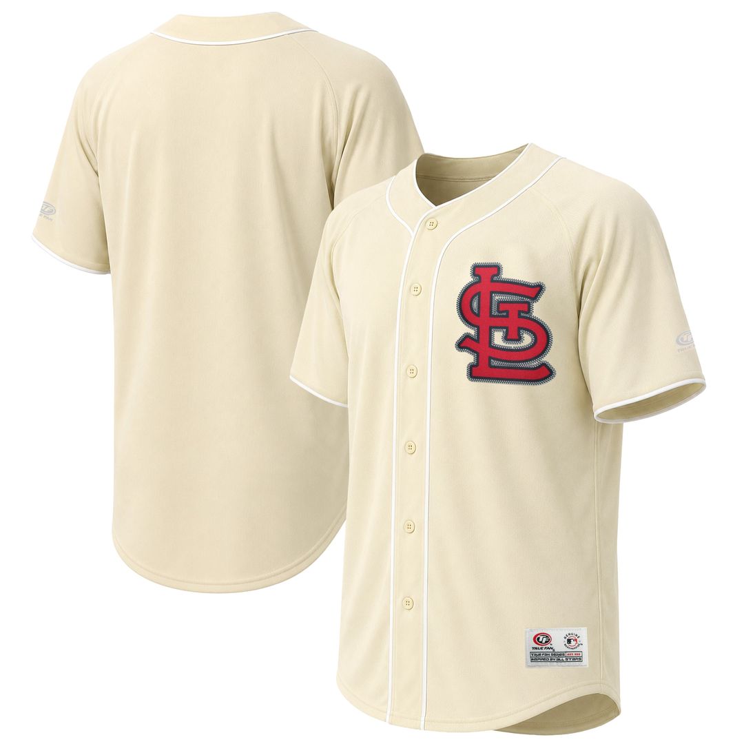 Men's St. Louis Cardinals Cream Fashion MLB Baseball Jersey - view 1