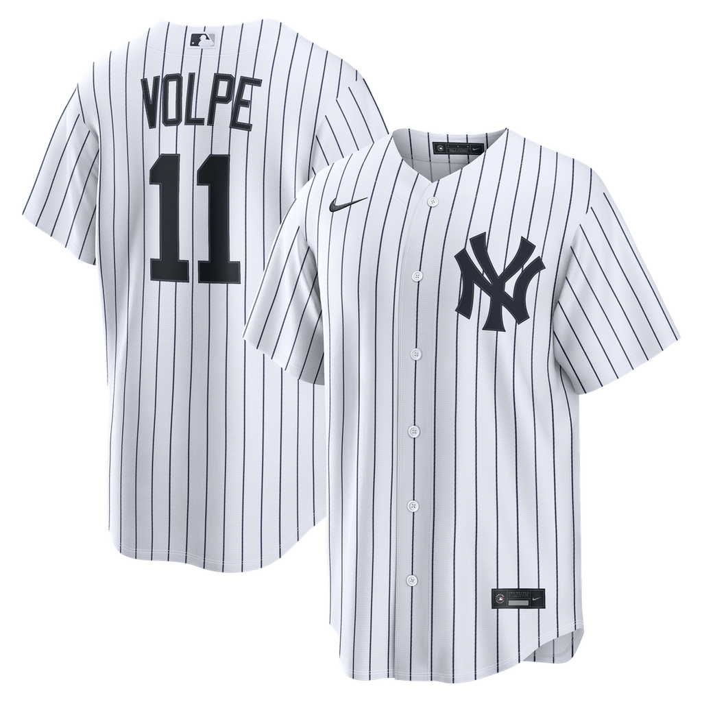 Men's New York Yankees Anthony Volpe White Home Replica MLB Baseball Jersey - view 1