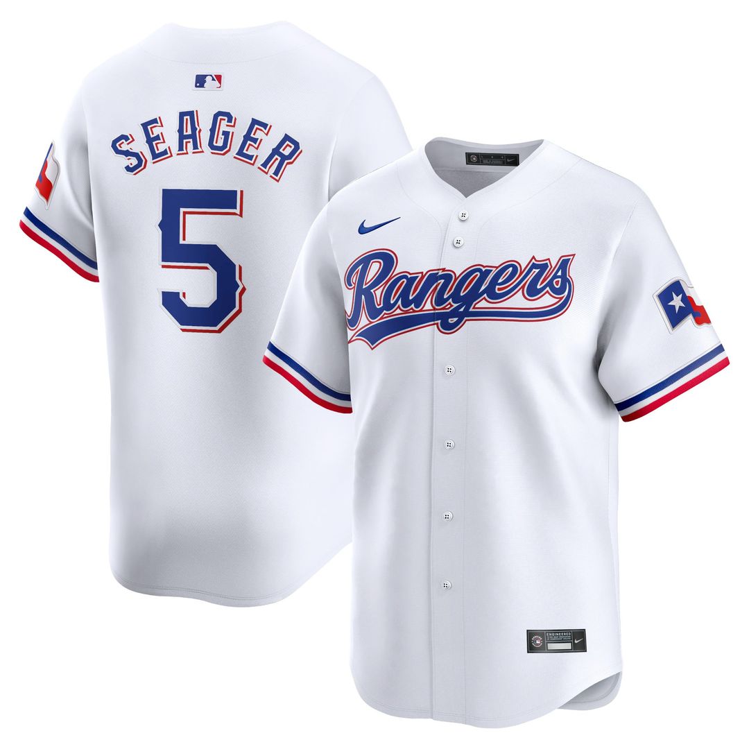 Men's Texas Rangers Corey Seager White Home Limited MLB Baseball Jersey - view 1