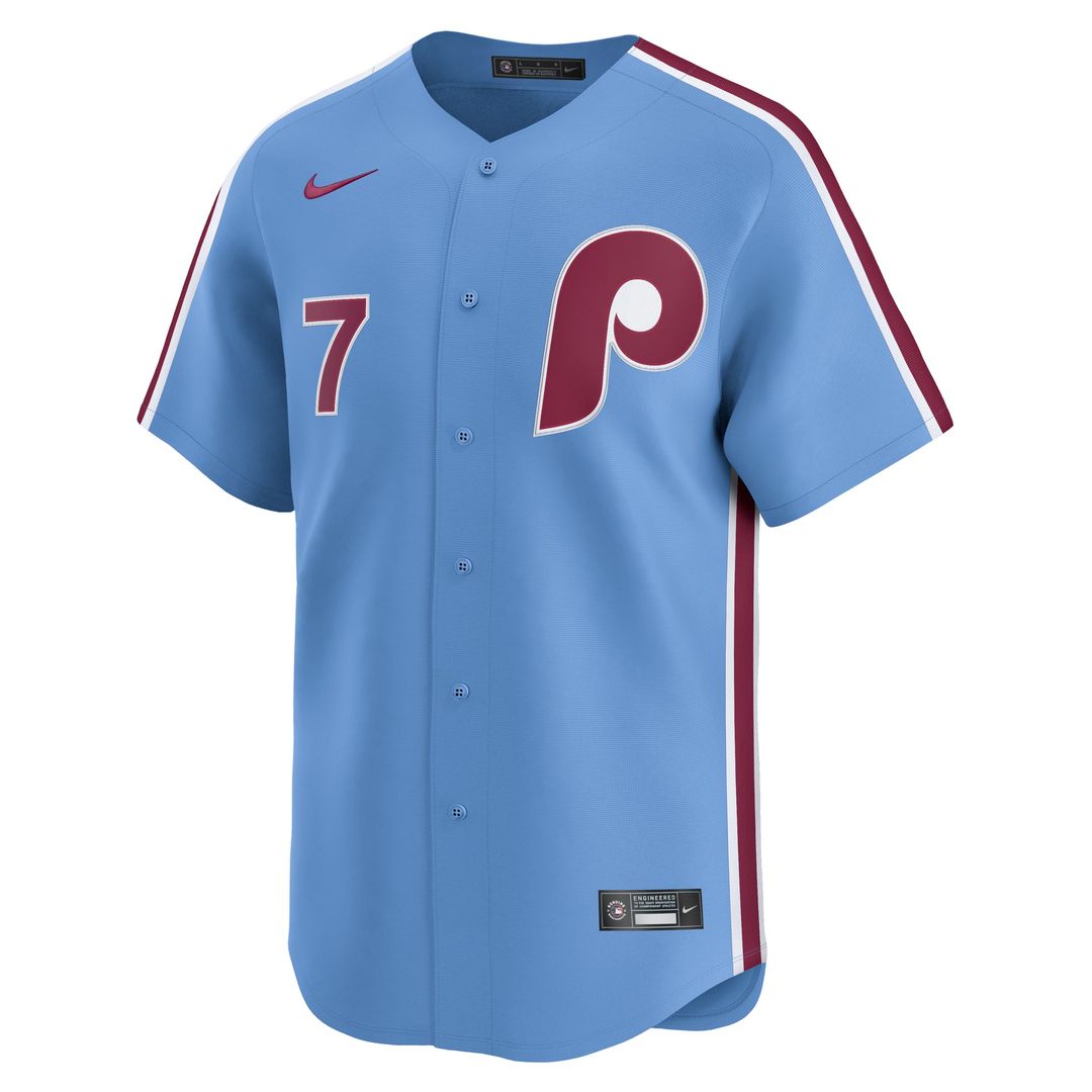 Men's Philadelphia Phillies Trea Turner White Home Limited MLB Baseball Jersey - view 8