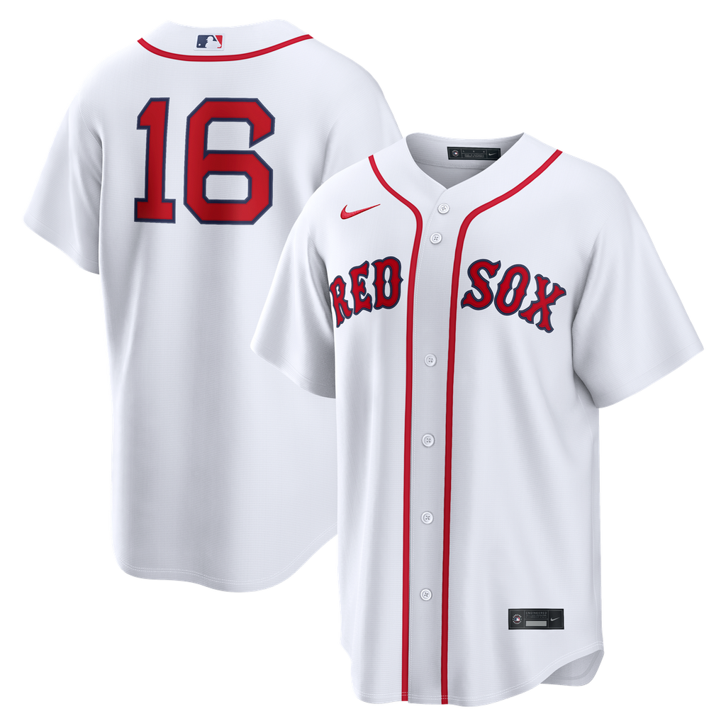 Men's Boston Red Sox Jarren Duran White Home Replica MLB Baseball Jersey - view 1