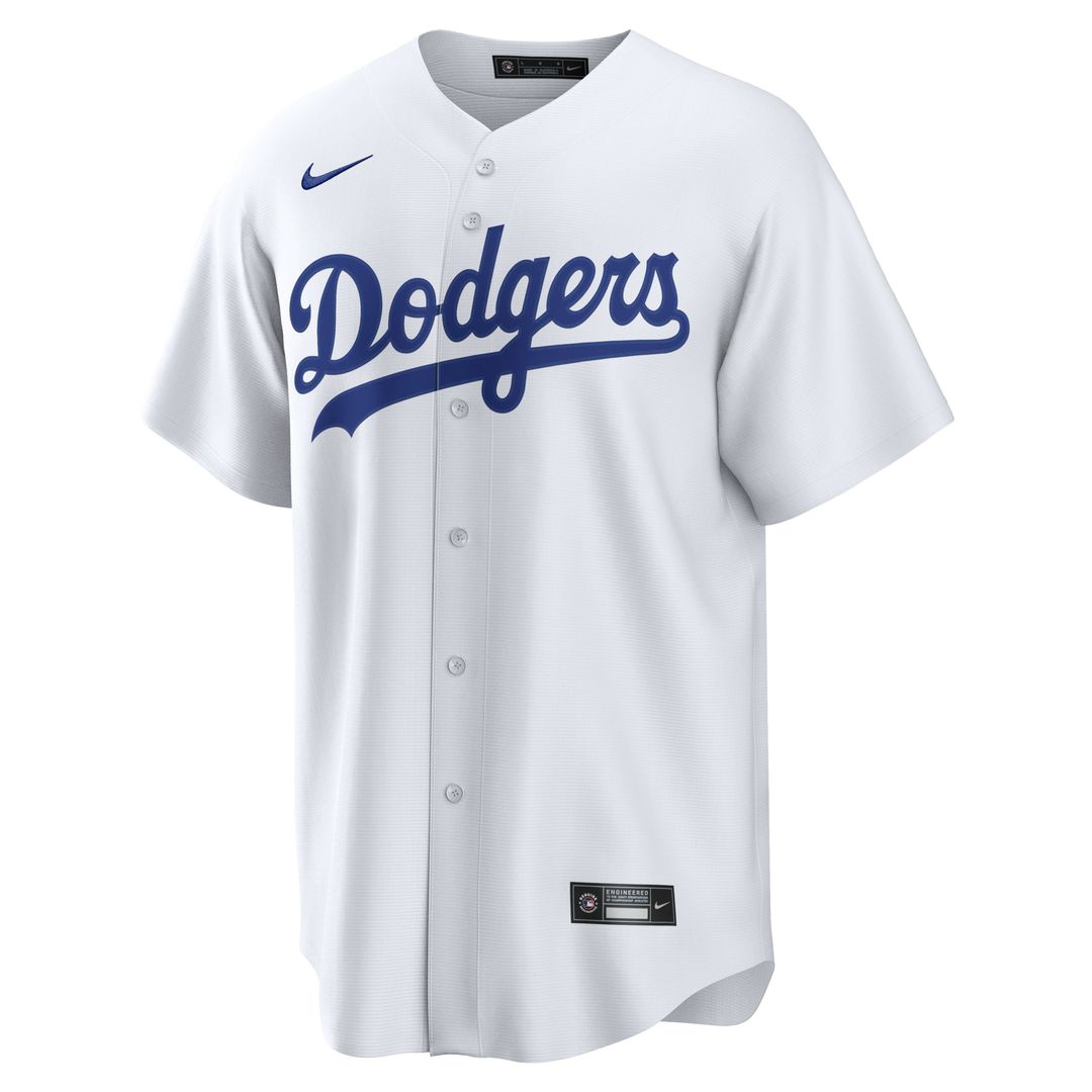 Men's Los Angeles Dodgers Tyler Glasnow White Home Replica MLB Baseball Jersey - view 4