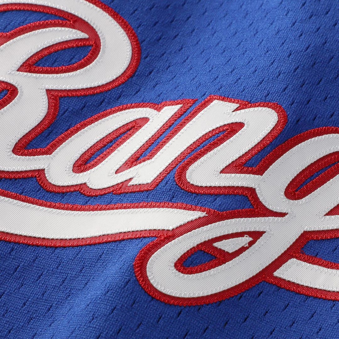 Men's Texas Rangers Nolan Ryan Royal Big & Tall Cooperstown Mesh Batting Practice MLB Baseball Jersey - view 4