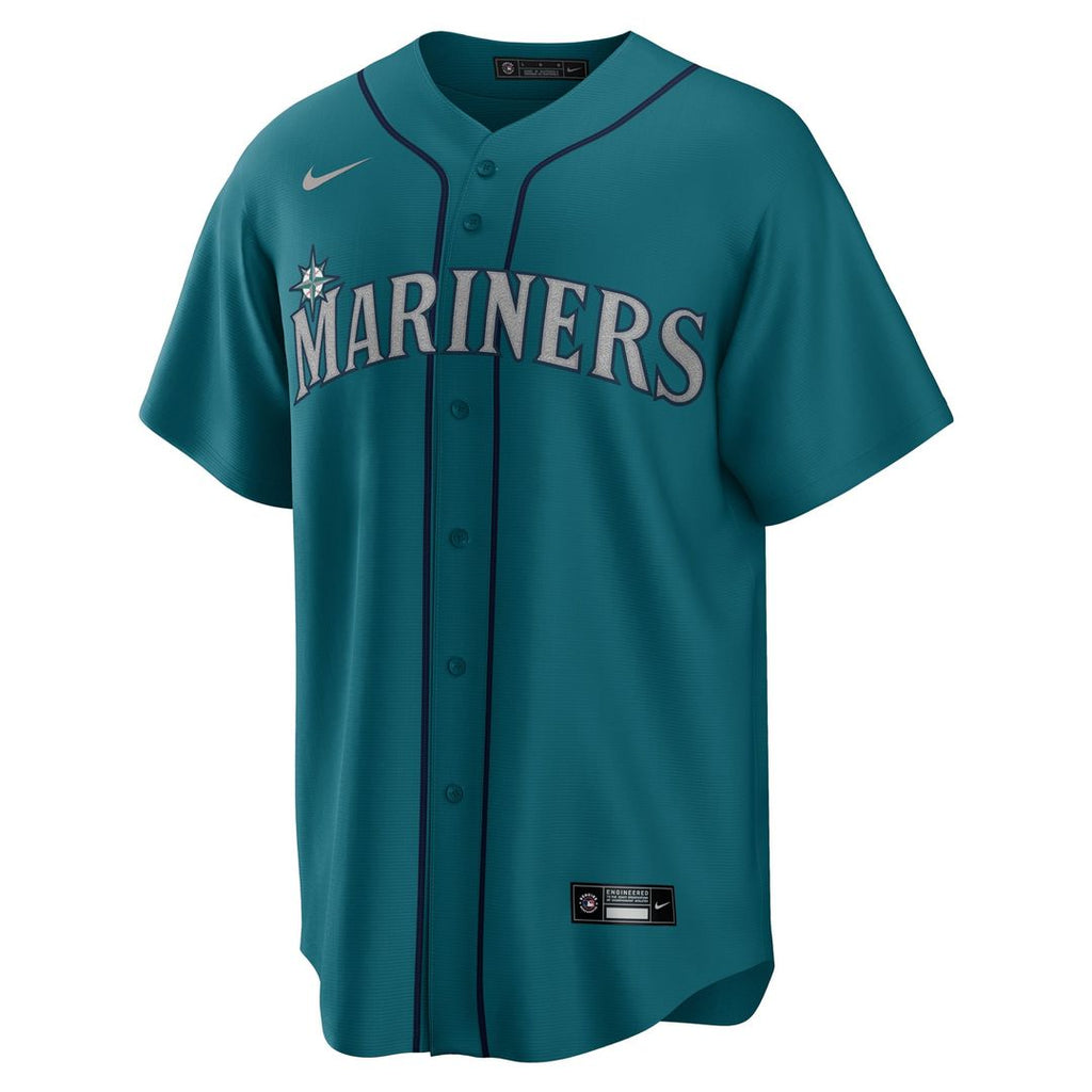 Men's Seattle Mariners Julio Rodríguez Teal Replica MLB Baseball Jersey - view 2