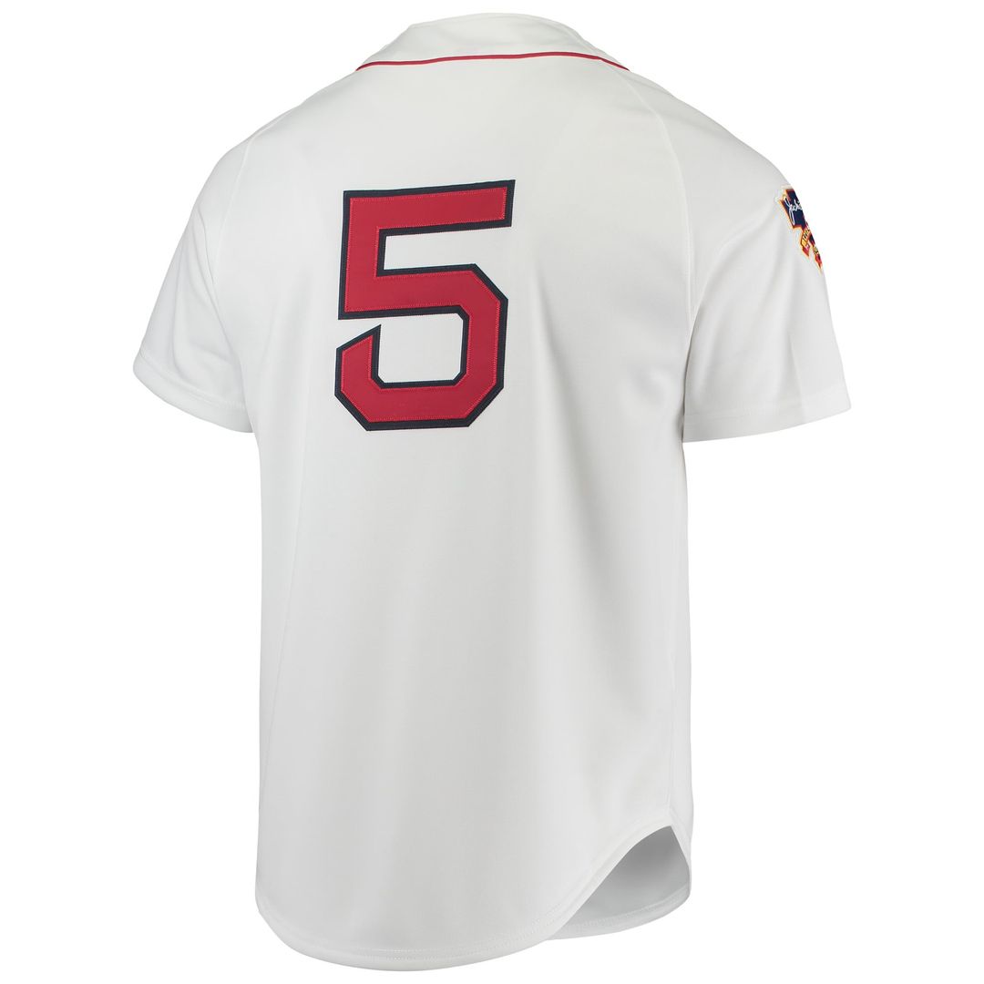 Men's Boston Red Sox Nomar Garciaparra White 1997 Cooperstown Collection MLB Baseball Jersey - view 3