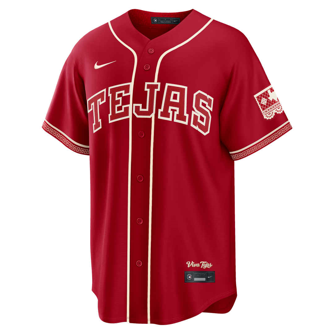 Men's Texas Rangers Joc Pederson Red 2026 City Connect Stadium MLB Baseball Jersey - view 2
