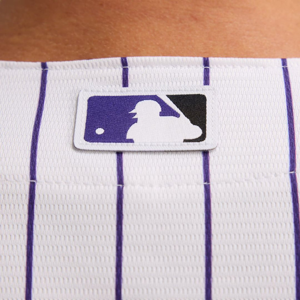 Men's Colorado Rockies White Home Replica MLB Baseball Jersey - view 9