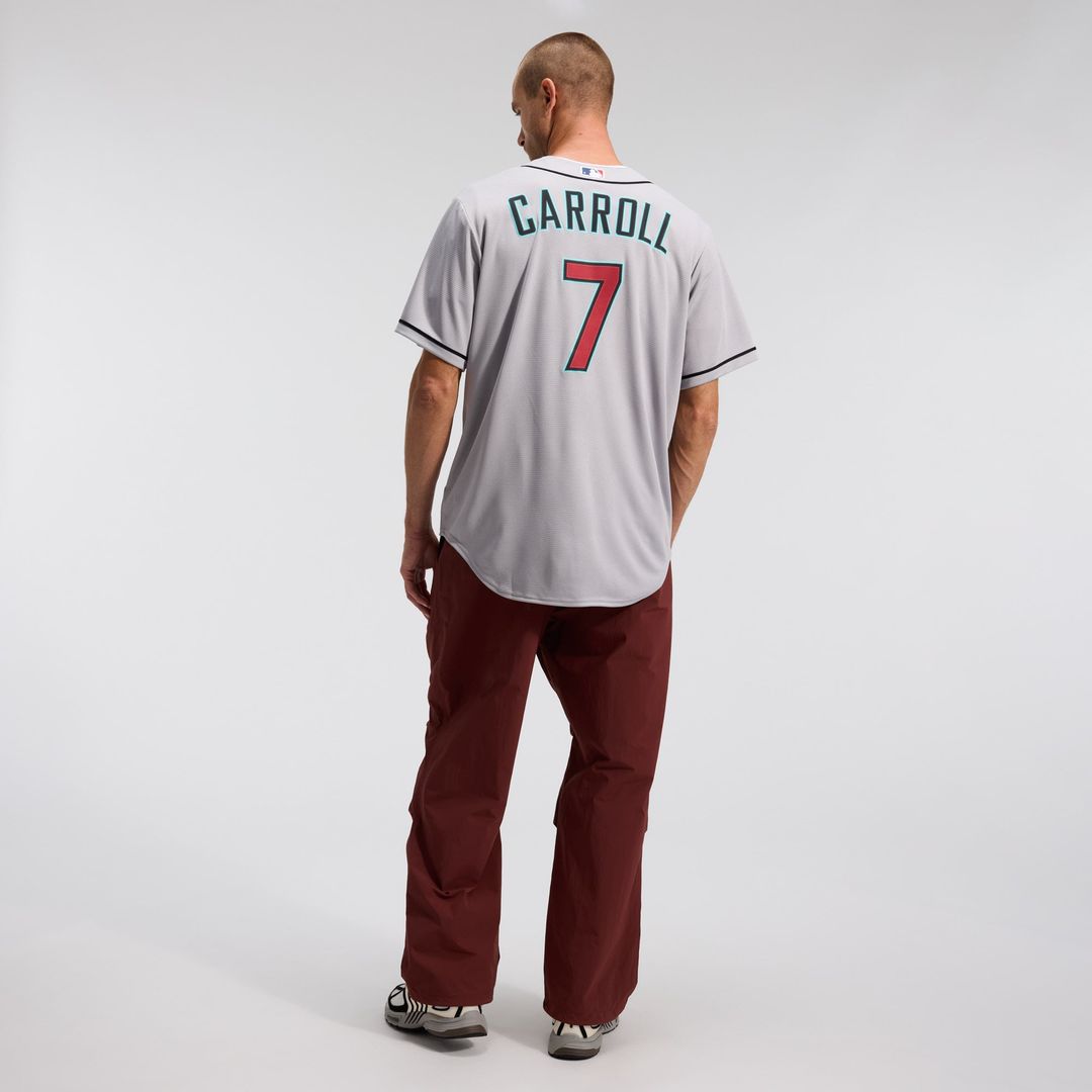 Men's Arizona Diamondbacks Corbin Carroll Gray Road Replica MLB Baseball Jersey - view 6