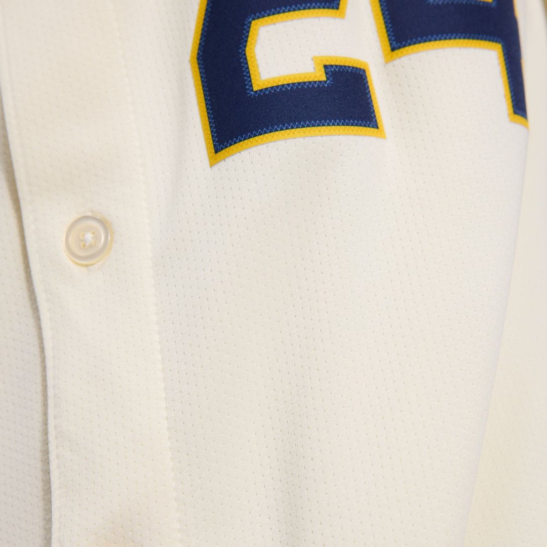 Men's Milwaukee Brewers William Contreras Cream Home Limited MLB Baseball Jersey - view 14
