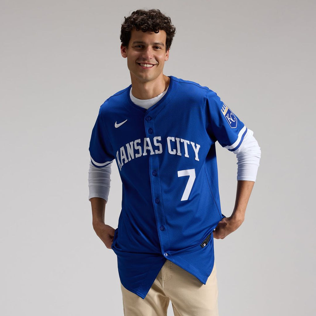 Men's Kansas City Royals Bobby Witt Jr. White Home Elite MLB Baseball Jersey - view 10