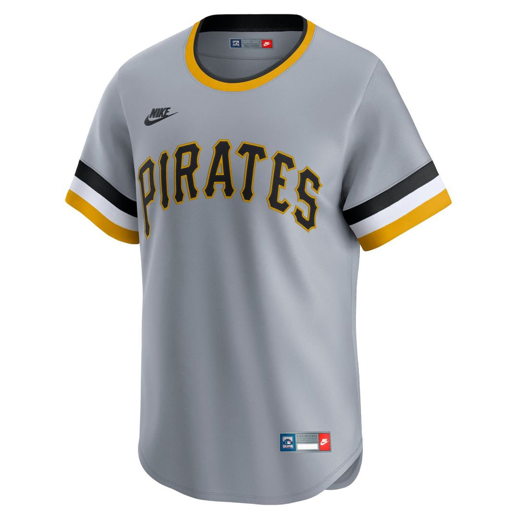 Men's Pittsburgh Pirates Gray Cooperstown Collection Limited MLB Baseball Jersey - view 2