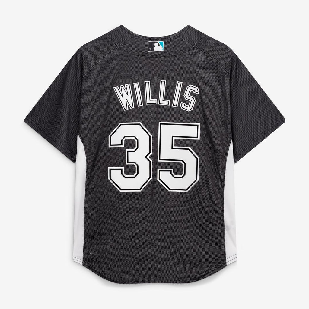 Men's Florida Marlins Dontrelle Willis Black Batting Practice MLB Baseball Jersey - view 3