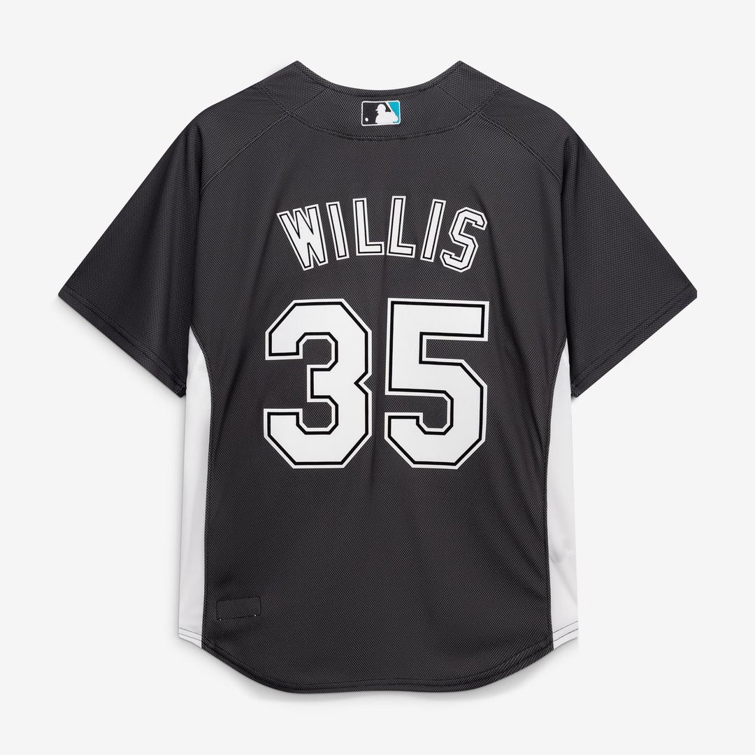 Men's Florida Marlins Dontrelle Willis Black Batting Practice MLB Baseball Jersey - view 3