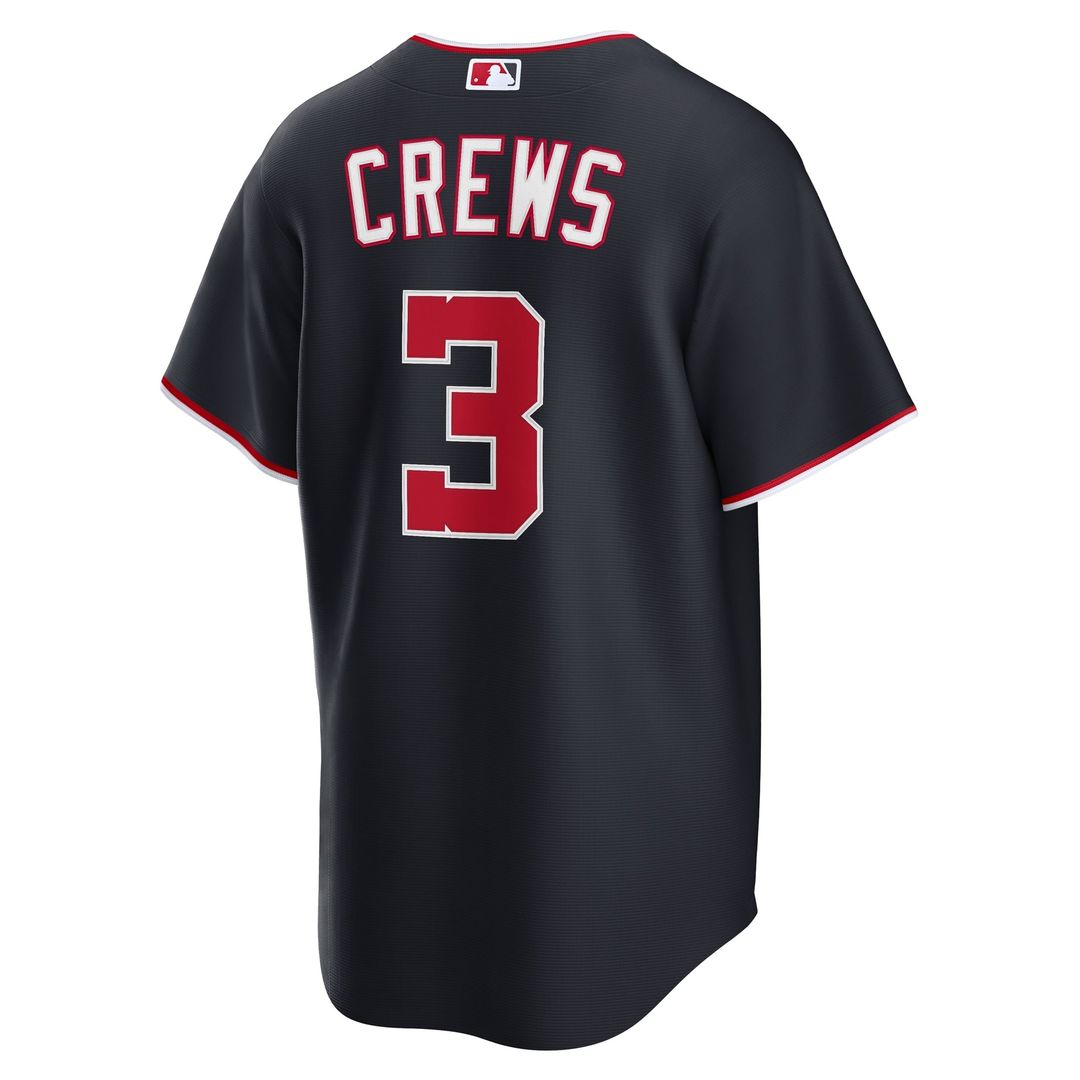 Men's Washington Nationals Dylan Crews Navy Alternate Replica MLB Baseball Jersey - view 22