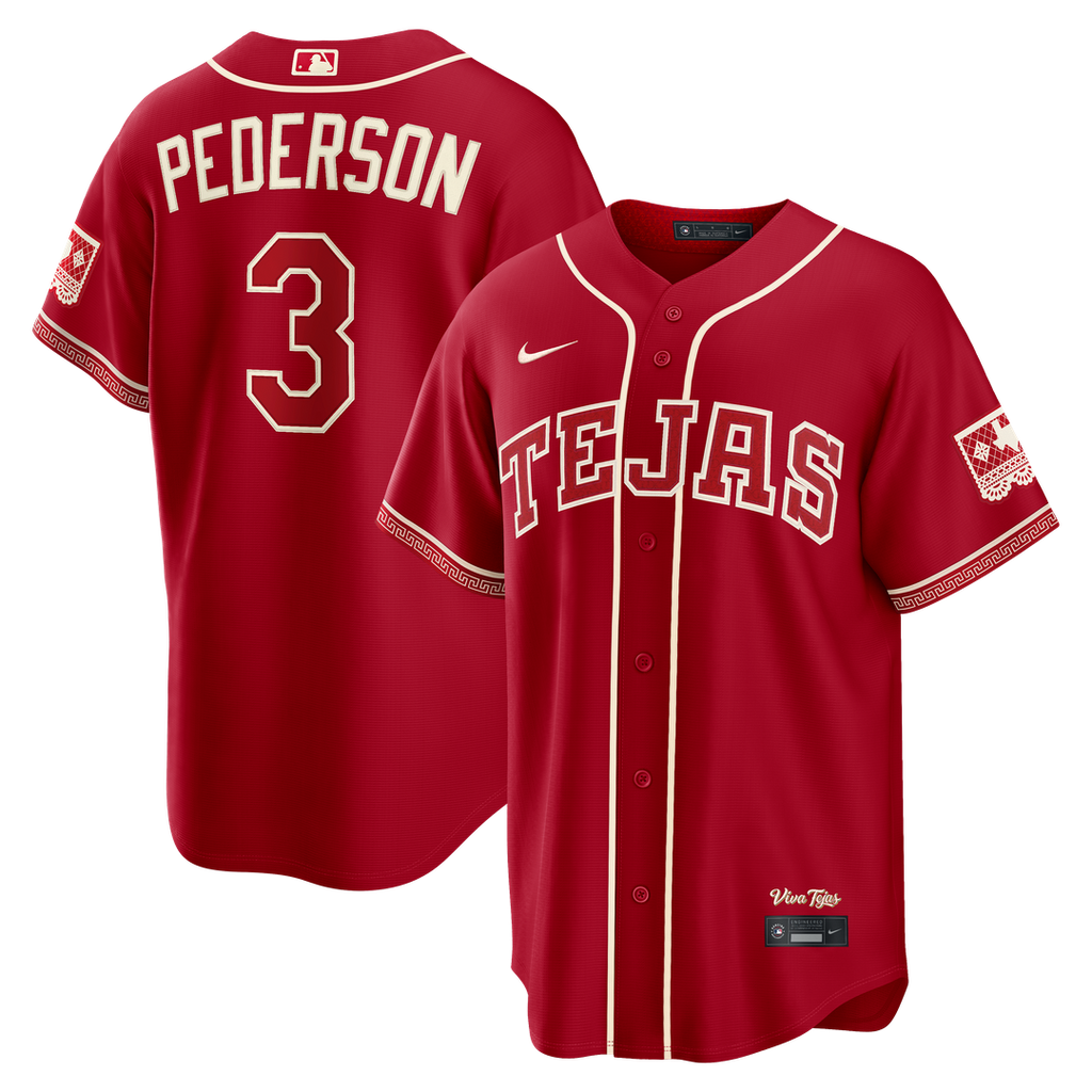 Men's Texas Rangers Joc Pederson Red 2026 City Connect Stadium MLB Baseball Jersey - view 1