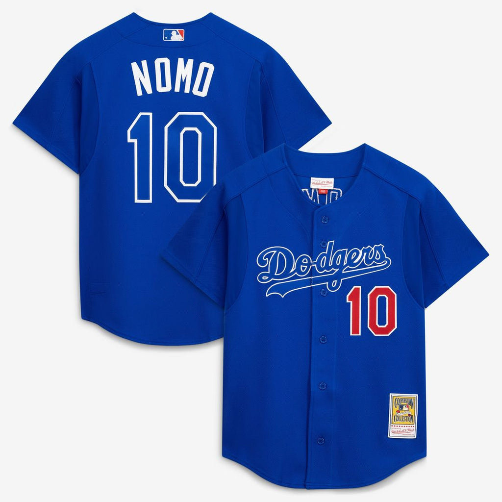 Men's Los Angeles Dodgers Hideo Nomo Royal Cooperstown Collection 2004 Batting Practice MLB Baseball Jersey - view 1