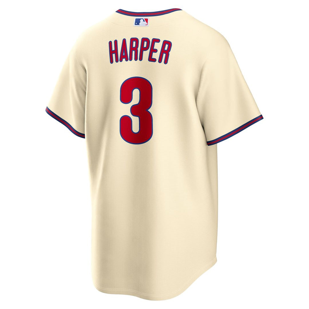 Men's Philadelphia Phillies Bryce Harper Gray Road Replica MLB Baseball Jersey - view 31