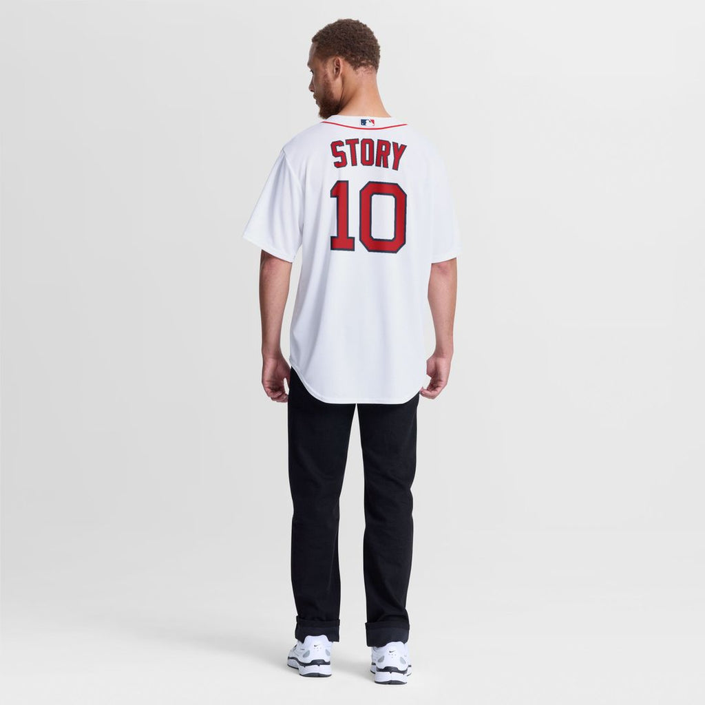 Men's Boston Red Sox Trevor Story White Home Replica MLB Baseball Jersey - view 5