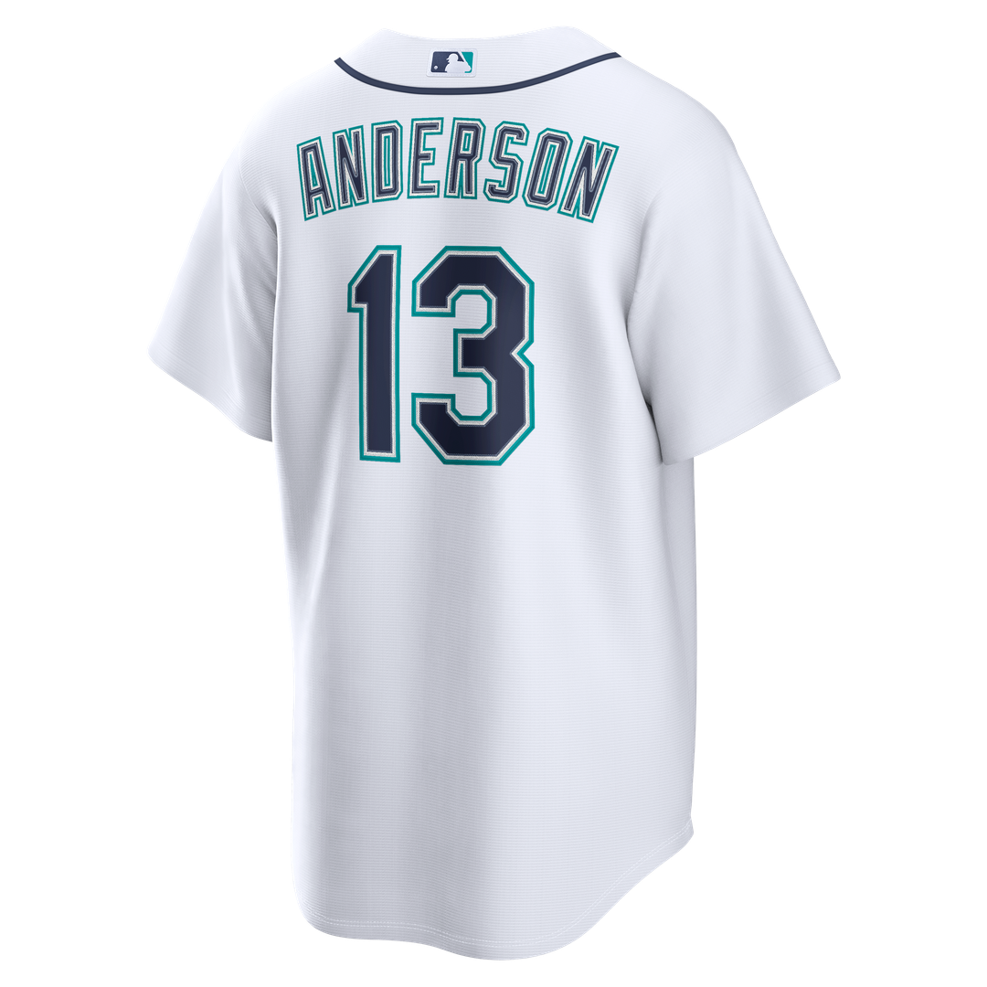 Men's Seattle Mariners Kade Anderson White Home Replica MLB Baseball Jersey - view 4