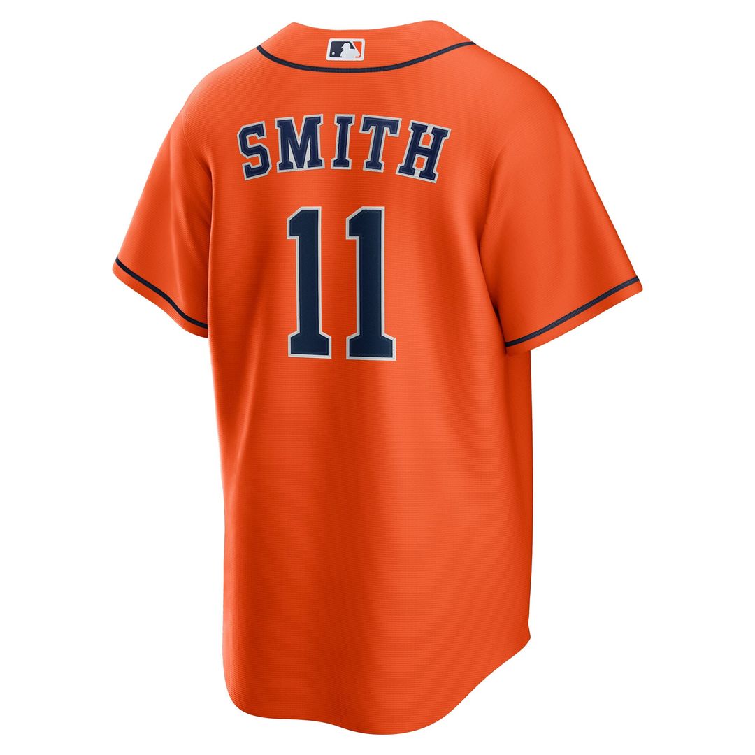 Men's Houston Astros Cam Smith Orange Alternate Replica MLB Baseball Jersey - view 3